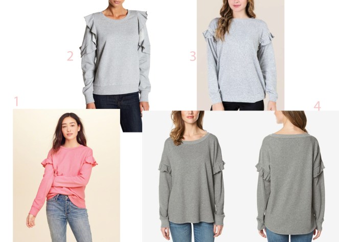 Ruflle Sleeve Sweater Roundup