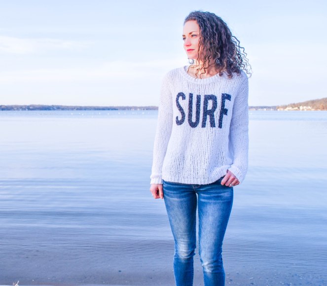 Dreaming of the Beach- Aerie Surf Sweater