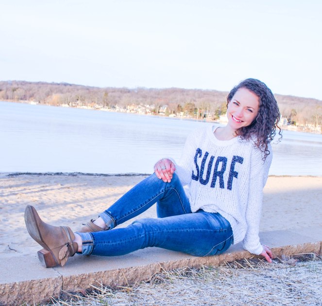 Dreaming of the Beach- Aerie Surf Sweater