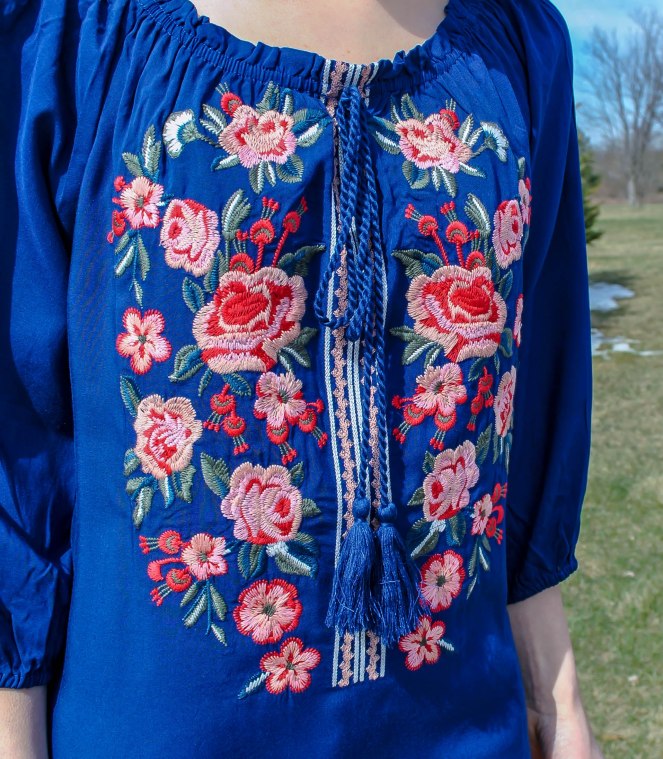 Francesca's James Embroidered Peasant Top Review