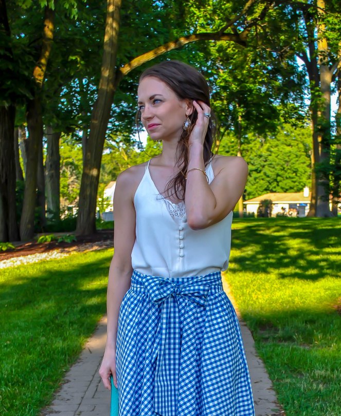 4th of July Outfit//Lauren James Circle Skirt Review