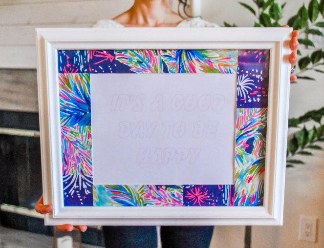 Let's Get Crafty! Lilly Pulitzer Picture Frame Tutorial