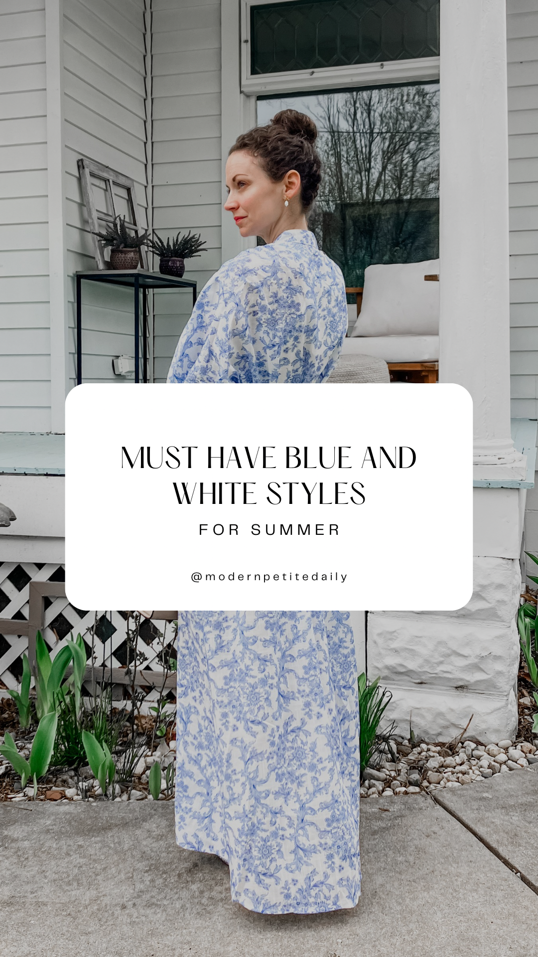 Must Have Blue and White Styles for Summer – Modest Petite Daily
